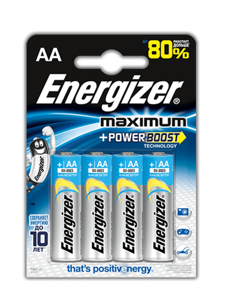 Батарейка ENERGIZER LR06 AA MAXPLUS blist 4 (56316267)
