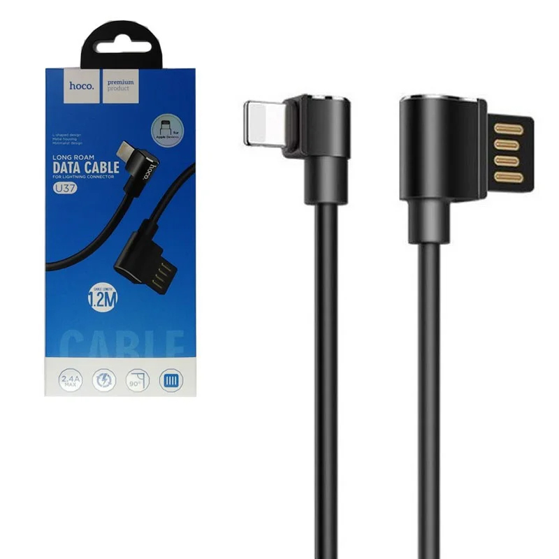 HOCO U37 USB – lightning iphone Black 1