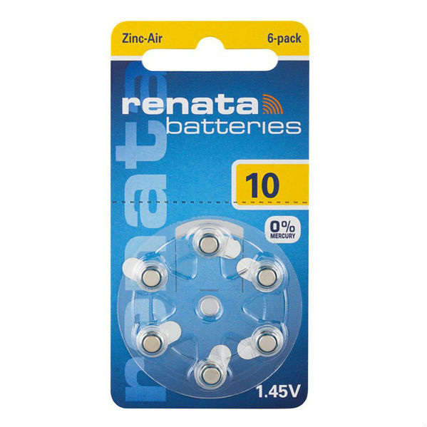 Батарейка RENATA 10 PR70 bl6 (56304166)