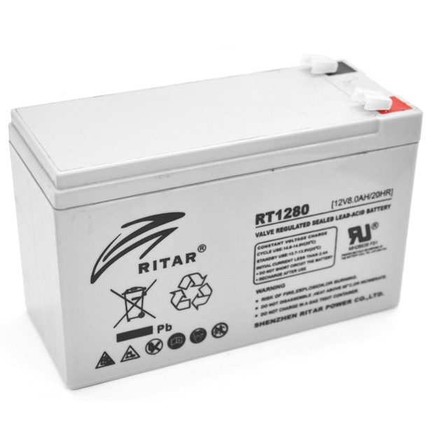 RITAR RT1280 AGM Gray Case 12V 8.0Ah (151 х 65 х 94) (56321283)