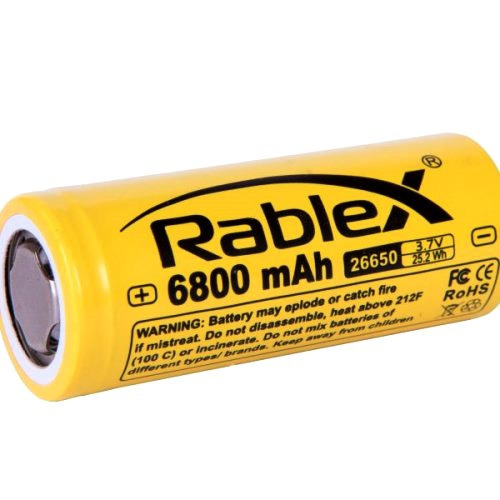 Rablex 26650 6800mAh Li-ion 3