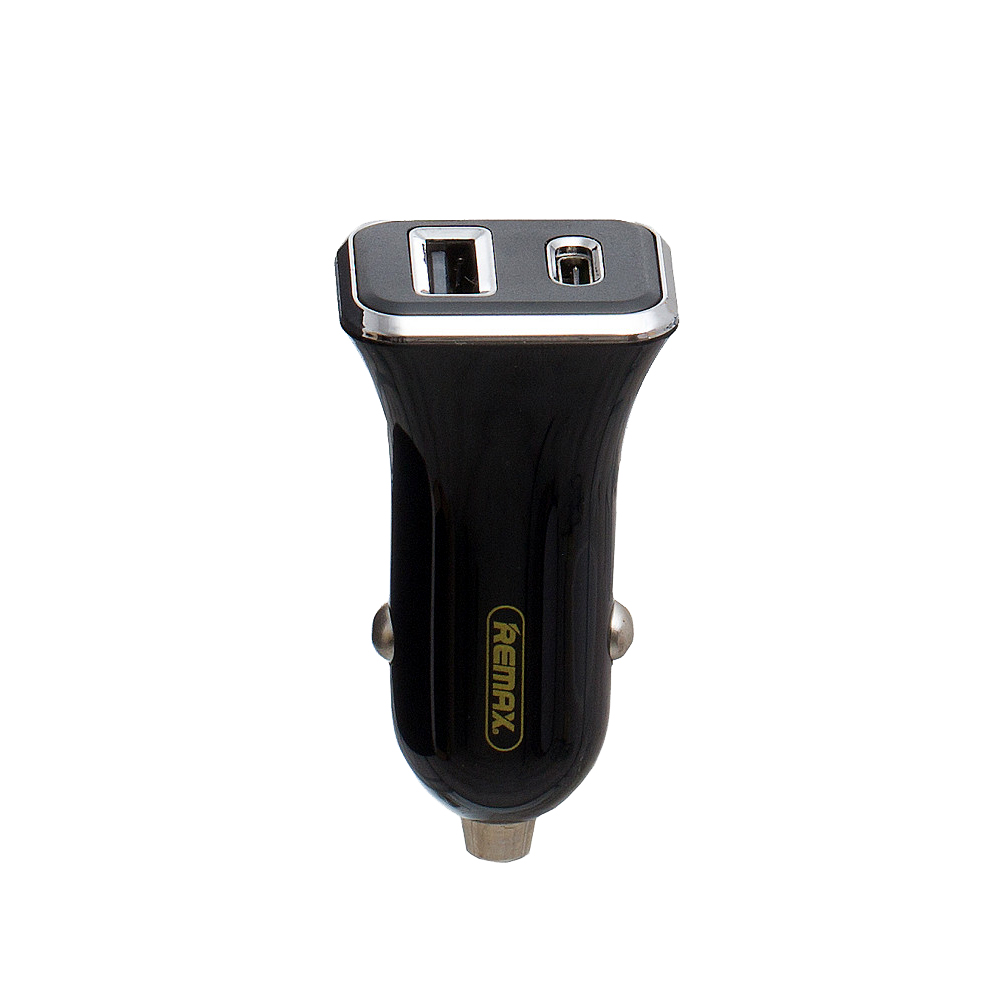 Remax RC C306 (Formula1) USB+Type-C 2.4A Black (56317599)