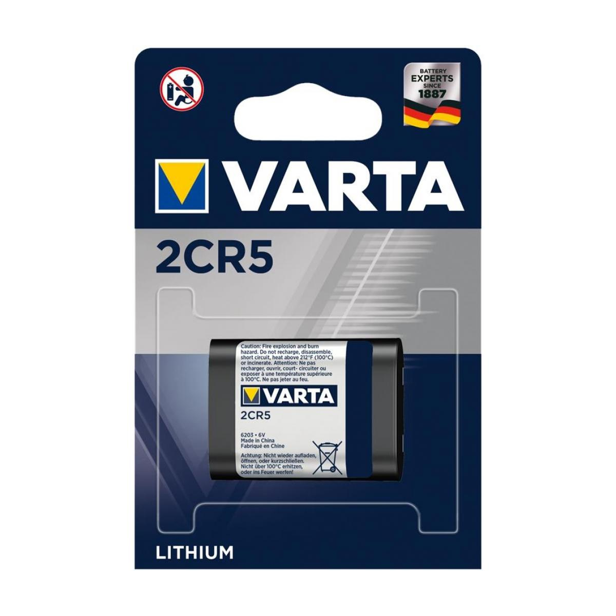 Батарейка VARTA 2CR5 6203 Lithium (3009299)