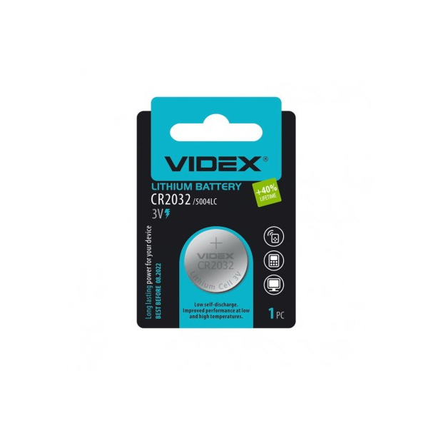 Батарейка VIDEX CR 2032 1BL (56318184)