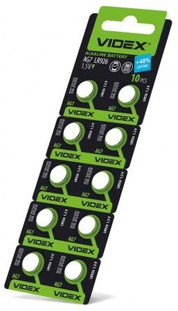 Батарейка Videx AG7 LR927 bl10 (56316654)