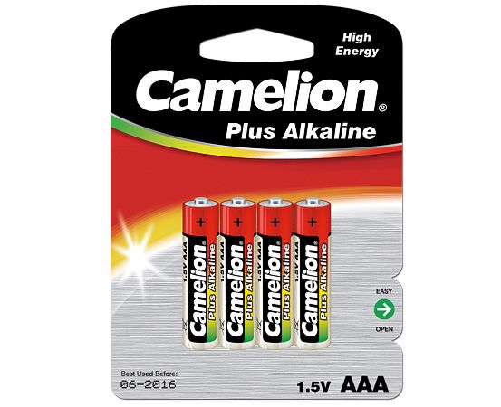 Батарейка CAMELION LR03 AAA Plus Alkaline 4 blist (5876381)