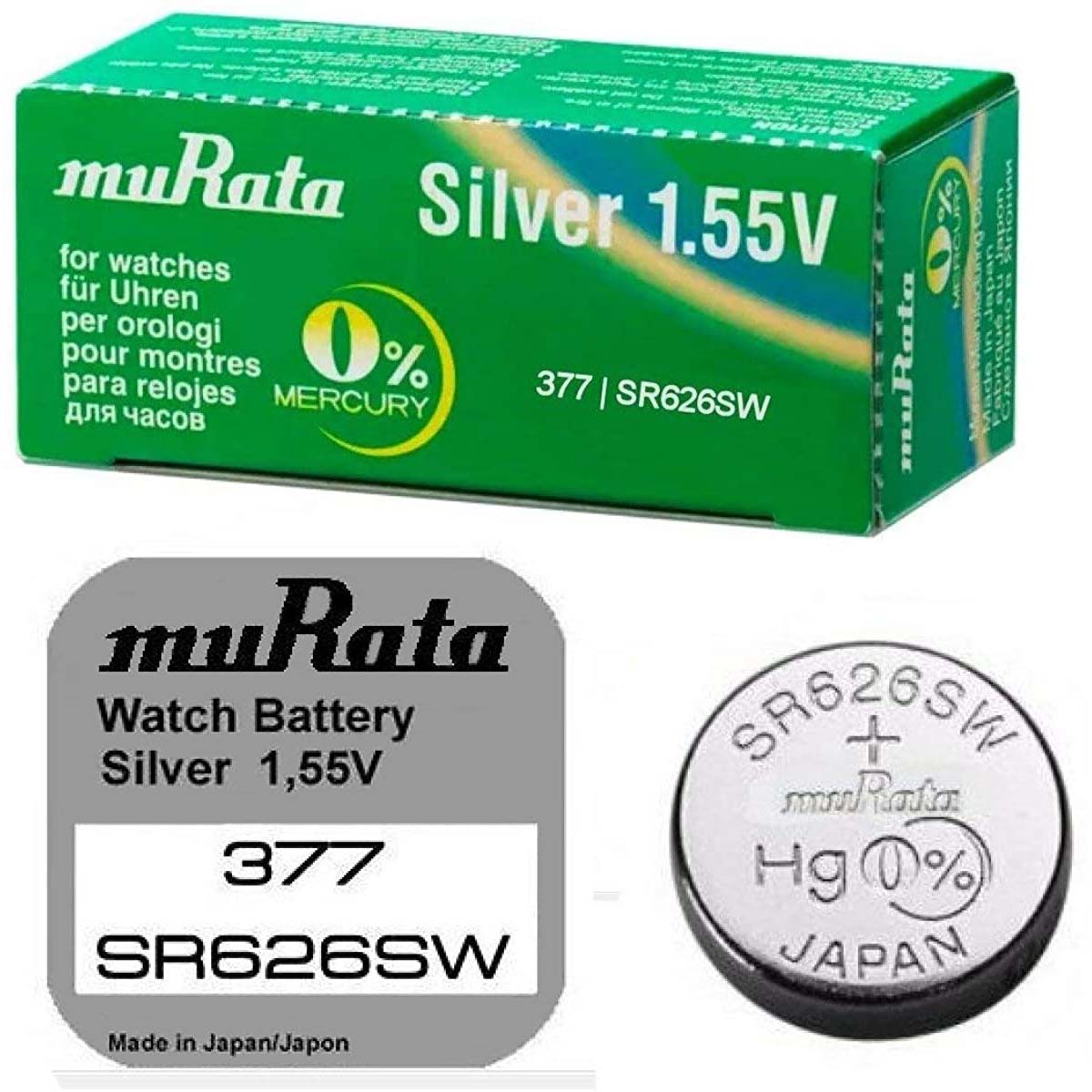 Батарейка muRata 377 SR626SW-B1 (56319480)