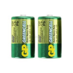 Батарейка GP R20 D 13GS2 Greencell shrink 2
