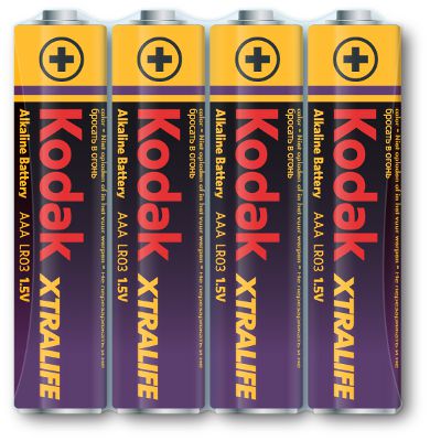 Батарейка KODAK Lr3 AAA XtraLife alkaline shrink 4 (56313116)