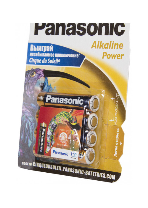 Батарейка PANASONIC LR6 AA Alkaline Power Cirque Du Soleil NEW blist 4 (6485219)