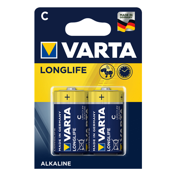 Батарейка VARTA LR14 4914 C LONGLIFE Power blist 2 (56316128)