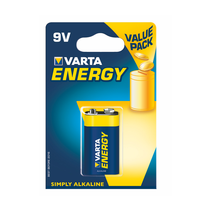 Батарейка VARTA 6LR61 04122 крона ENERGY blist (3196284)