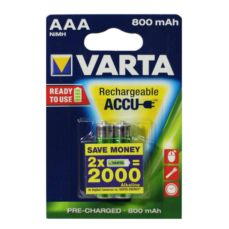 Varta AAA HR03 800 mAh Ni-Mh Redy To Use 56703 blist 2 (56308949)