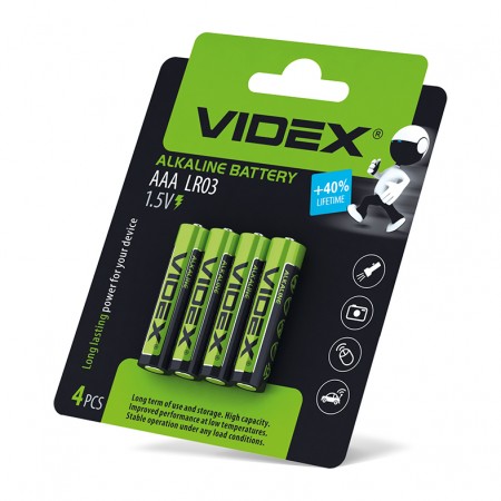 Батарейка Videx LR03 AAA blist 4 (56313476)