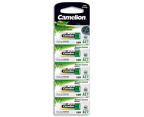 Батарейка CAMELION A27 blister 5 (5928371)