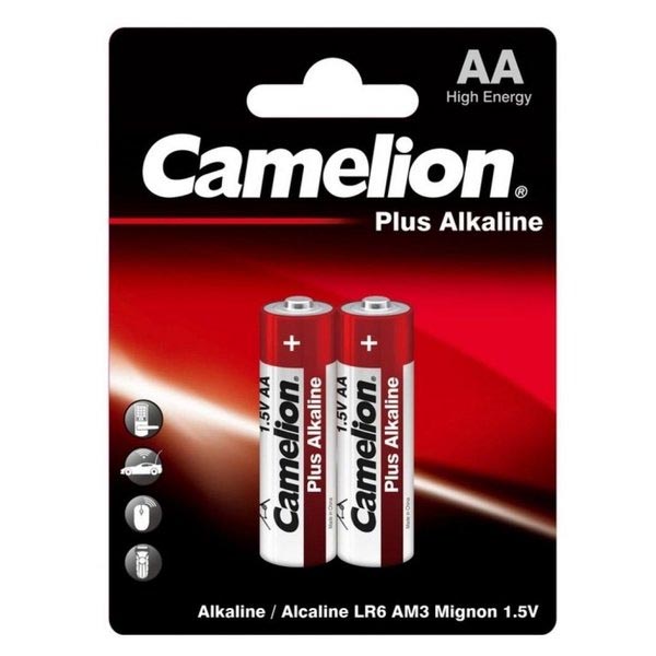 Батарейка CAMELION LR6 AA Plus Alkaline 2 blist (5928201)