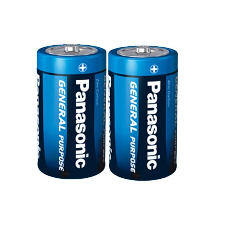 Батарейка PANASONIC R20 D shrink 2 (3151148)