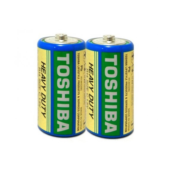 Батарейка TOSHIBA R14 C KG синяя shrink 2 (56317799)