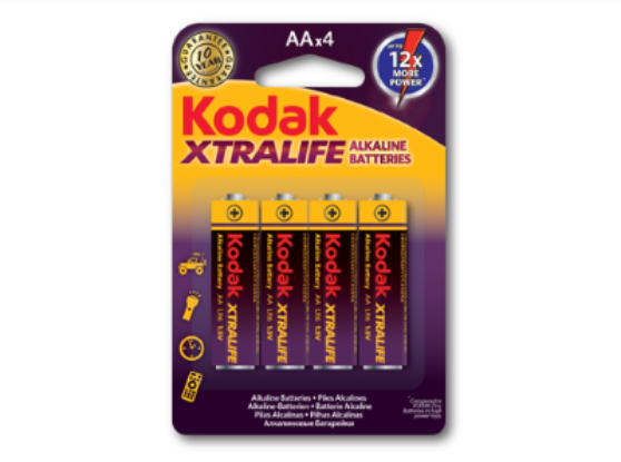Батарейка KODAK LR6 AA XtraLife alkaline blist 4 (30075)