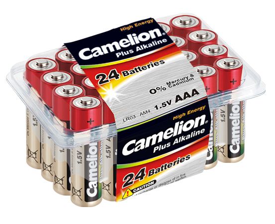 Батарейка CAMELION LR03 AAA Plus Alkaline 24 pack (5876443)