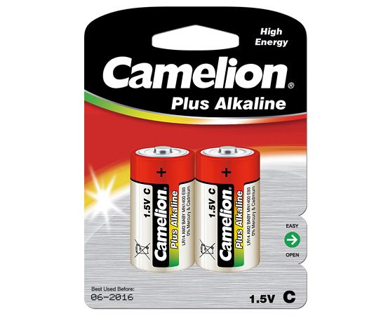 Батарейка CAMELION LR14 C Plus Alkaline blist 2 (5876508)
