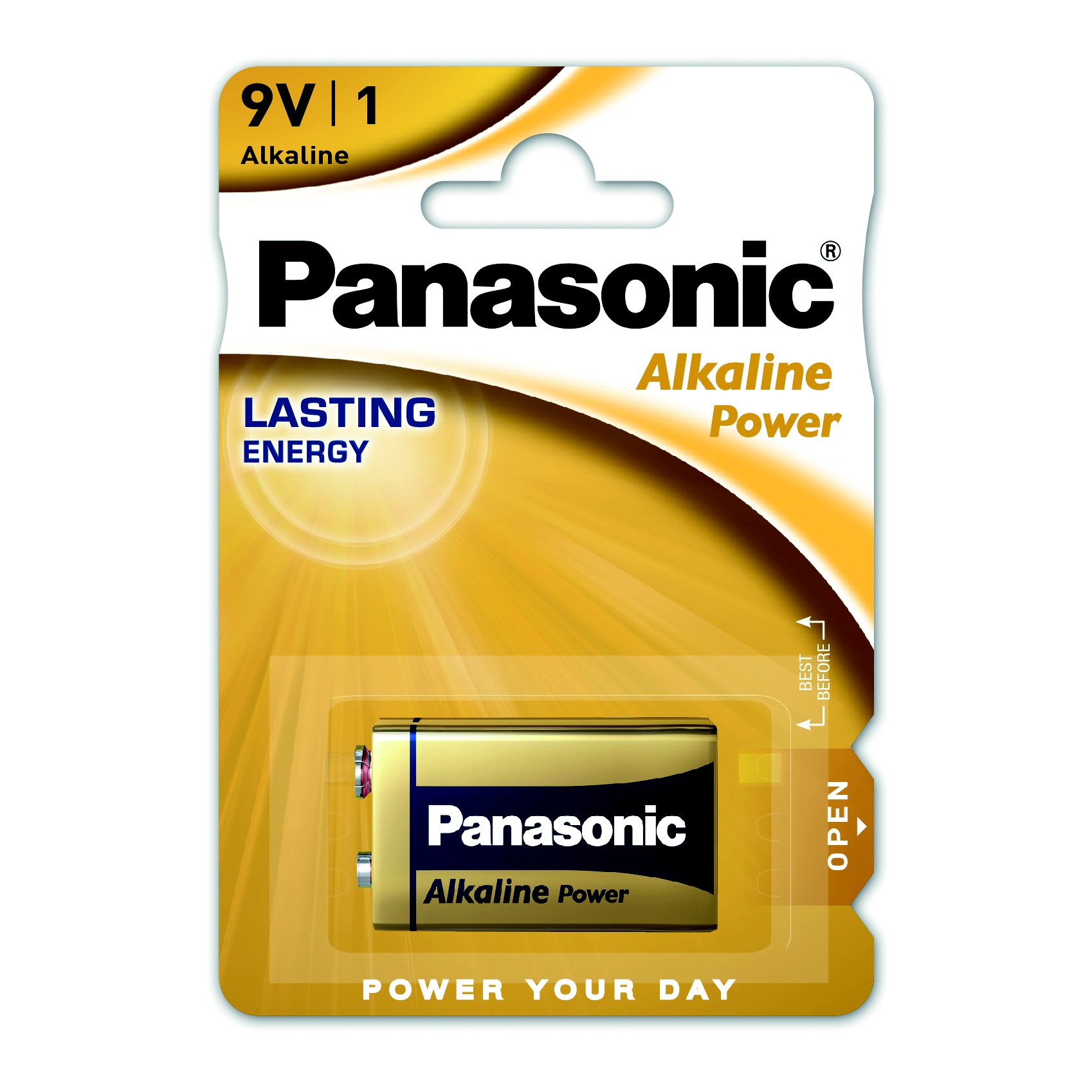 Батарейка PANASONIC 6LR61 крона Alkaline Power Bronze blist (6331421)