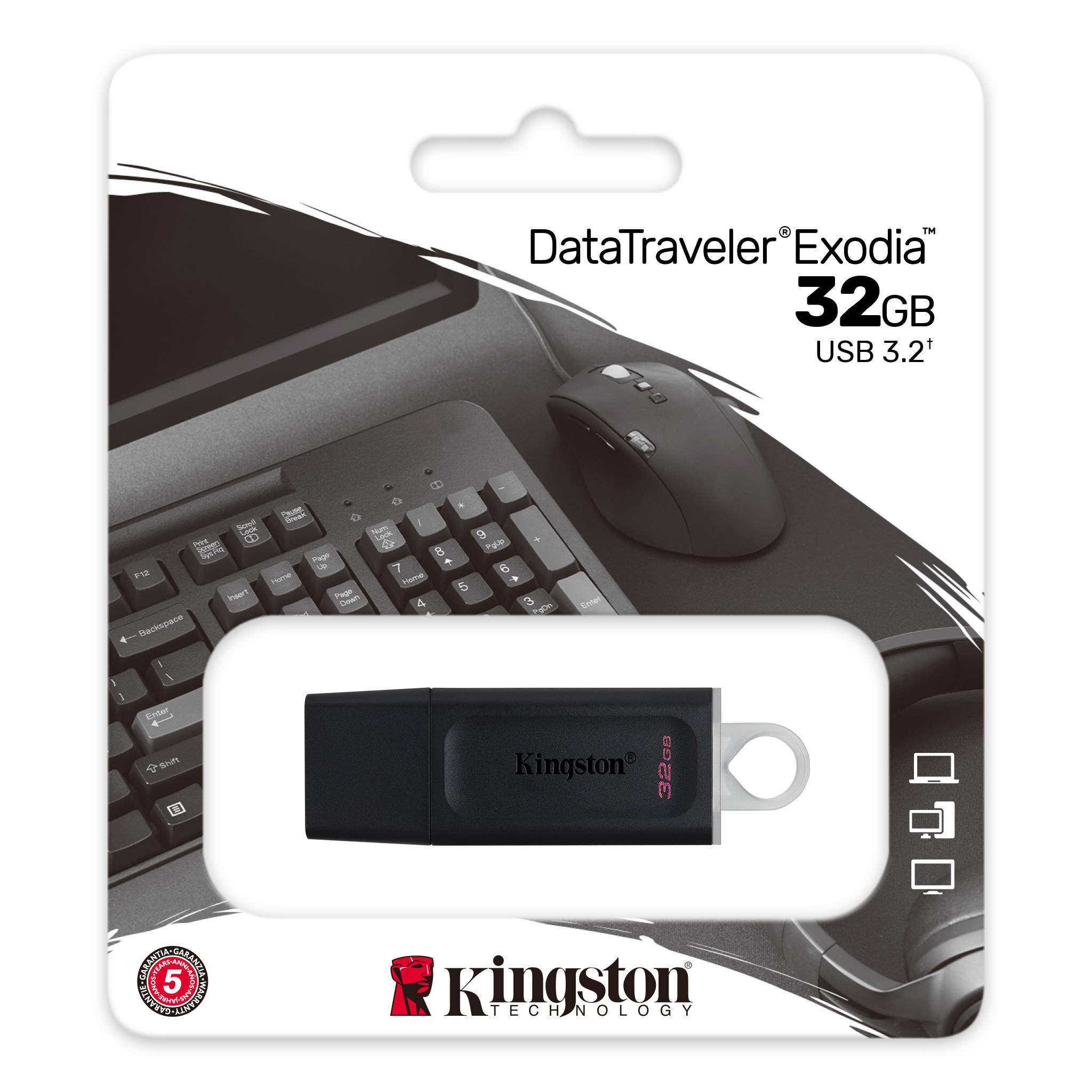 Флешка KINGSTON DataTraveler Exodia 32GB USB 3.2 (56319925)