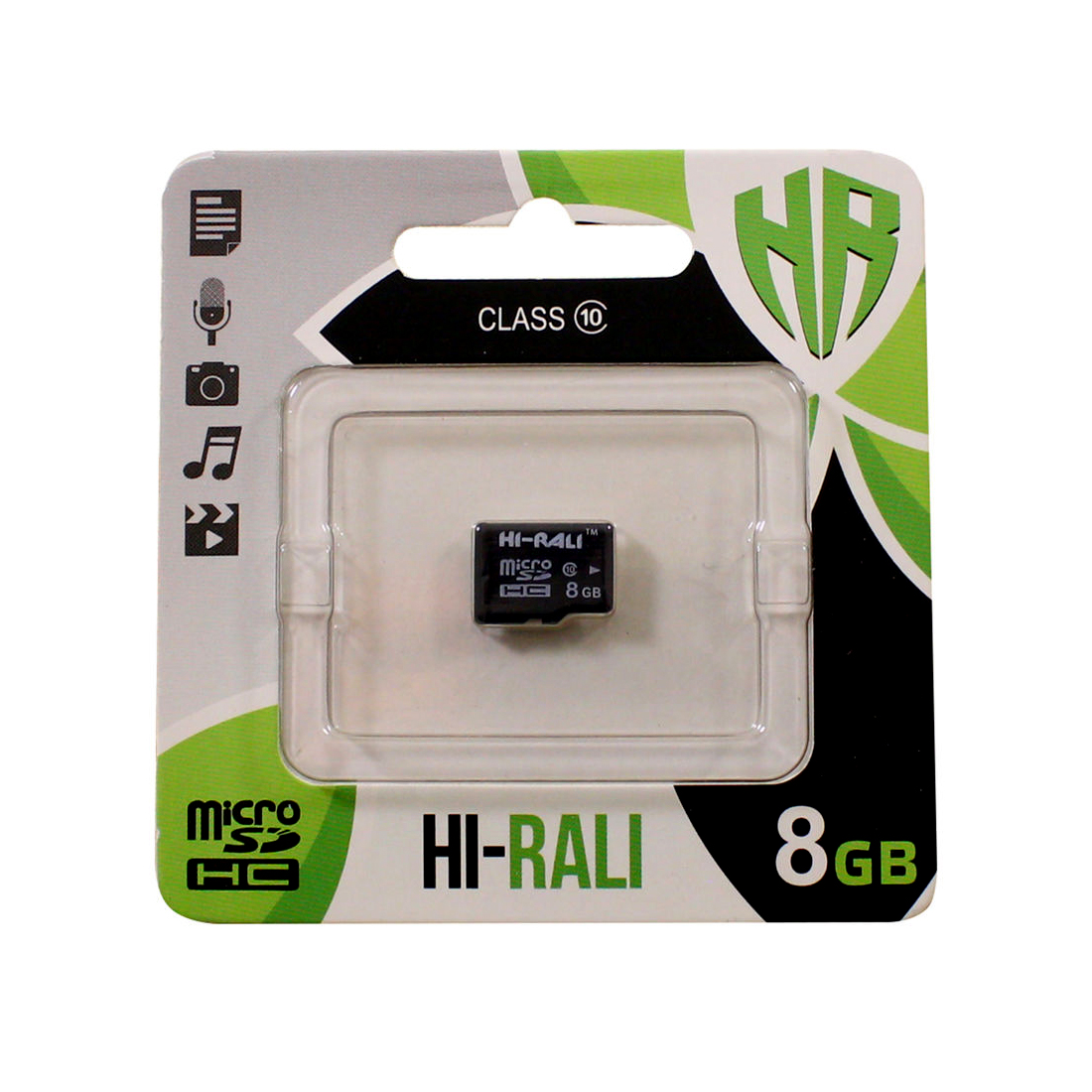 Карта пам’яті HI-RALI micro SDHC 8 ГБ class 10 без адаптера (56309456)