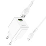Зарядний пристрій HOCO C98A QC3.0 1USB/3A кабель micro USB білий