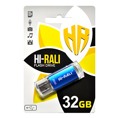 Флешка HI-RALI 32 ГБ Rocket series Blue (56312938)