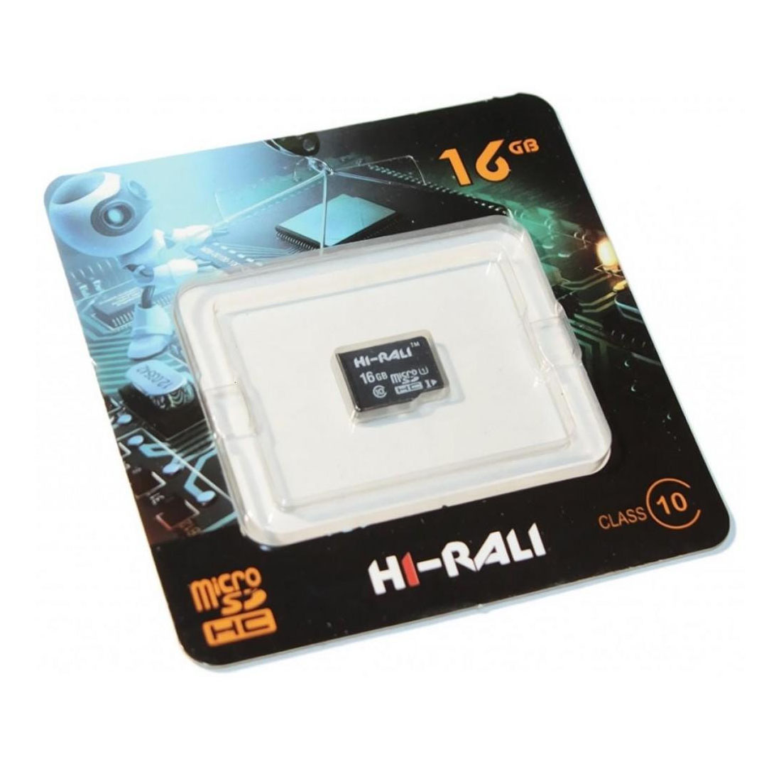 Карта пам’яті HI-RALI micro SDHC 16 ГБ Сlass 10 без адаптера SD (56313989)