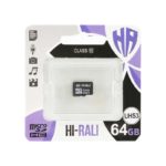 Карта пам'яті HI-RALI micro SD 64 GB Сlass 10 (без адаптера)