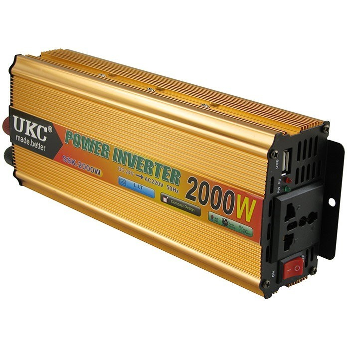 Перетворювач AC/DC UKC SSK-2000W/220В + USB (56321309)