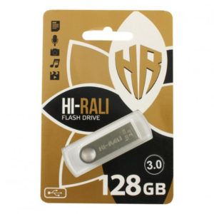 Флешка Hi-Rali 128GB USB 3,0 Shuttle срібло (56321682)