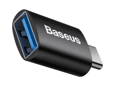 Перехідник Baseus ZJJQ000001 OTG USB-A to Type-C Black