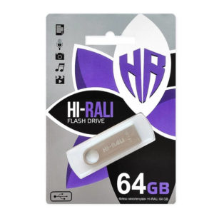 Флешка Hi-Rali Shuttle 64GB срібло (56321850)