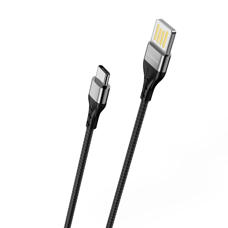 Кабель BOROFONE BU11 USB AM to Type-C 2.4A 1.2m black (56321940)