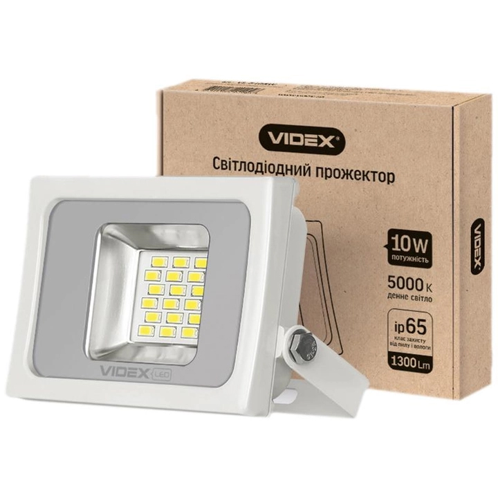 LED прожектор VIDEX 10W 5000K 220V White (VL-F105W) (56310307)