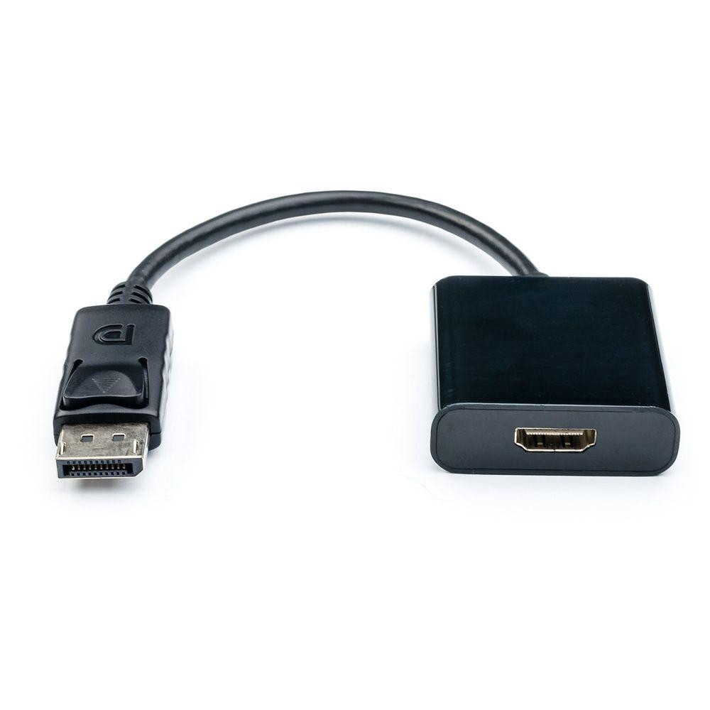 Перехідник ATCOM DisplayPort (male) to HDMI (female) довжина кабелю10см (16852) (56313217)