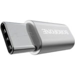 Перехідник BOROFONE BV4 Micro USB(AF) to Type-C(AM) Silver