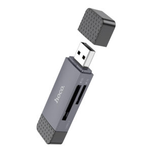 Картрідер HOCO HB45 Spirit (USB2.0) 2in1 сірий (56322107)