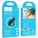 Перехідник HOCO UA32 TYPE-C AM to TYPE-C AF 100W Black