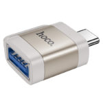 Перехідник OTG HOCO UA31C USB 2.0 AF - Type-C Gray